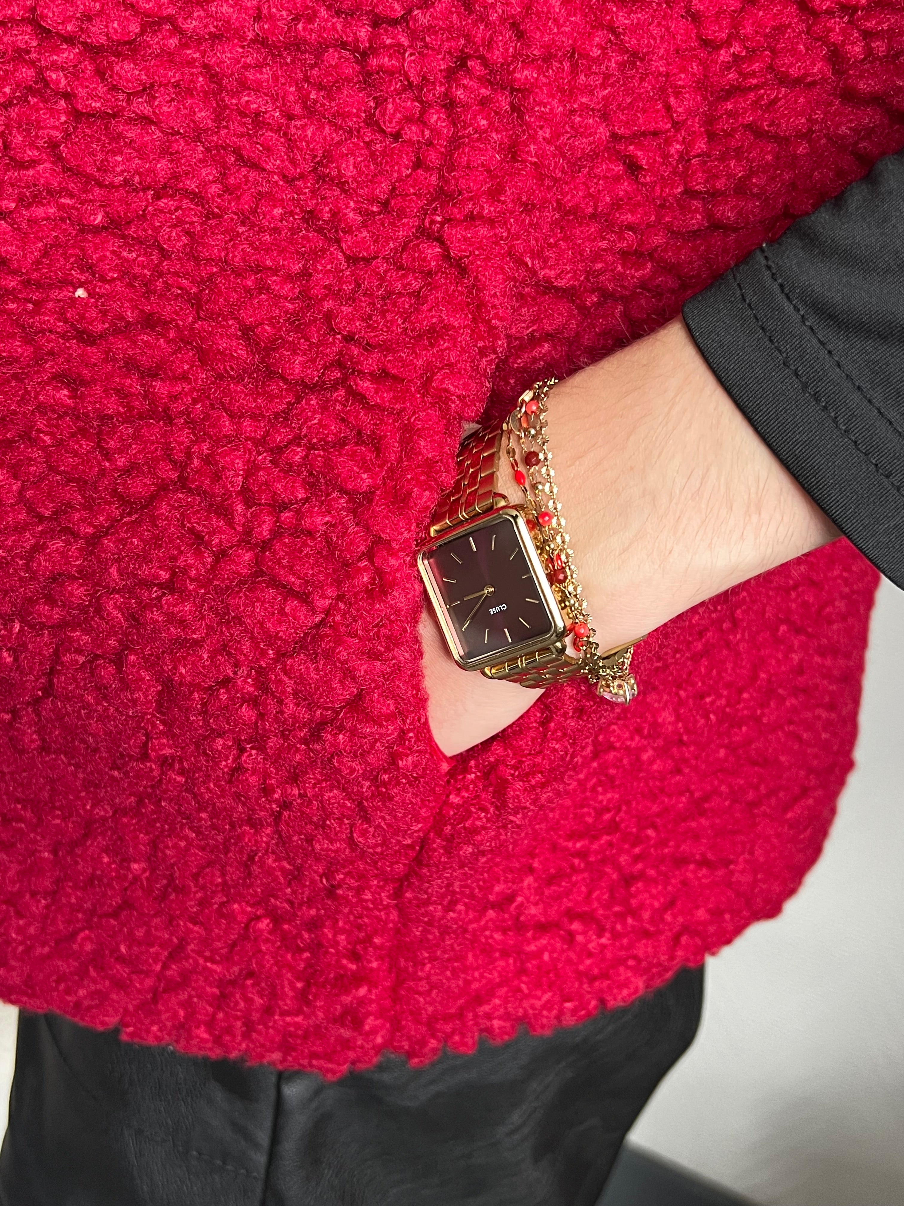 Veste sans manches (Camélia) Bordeaux